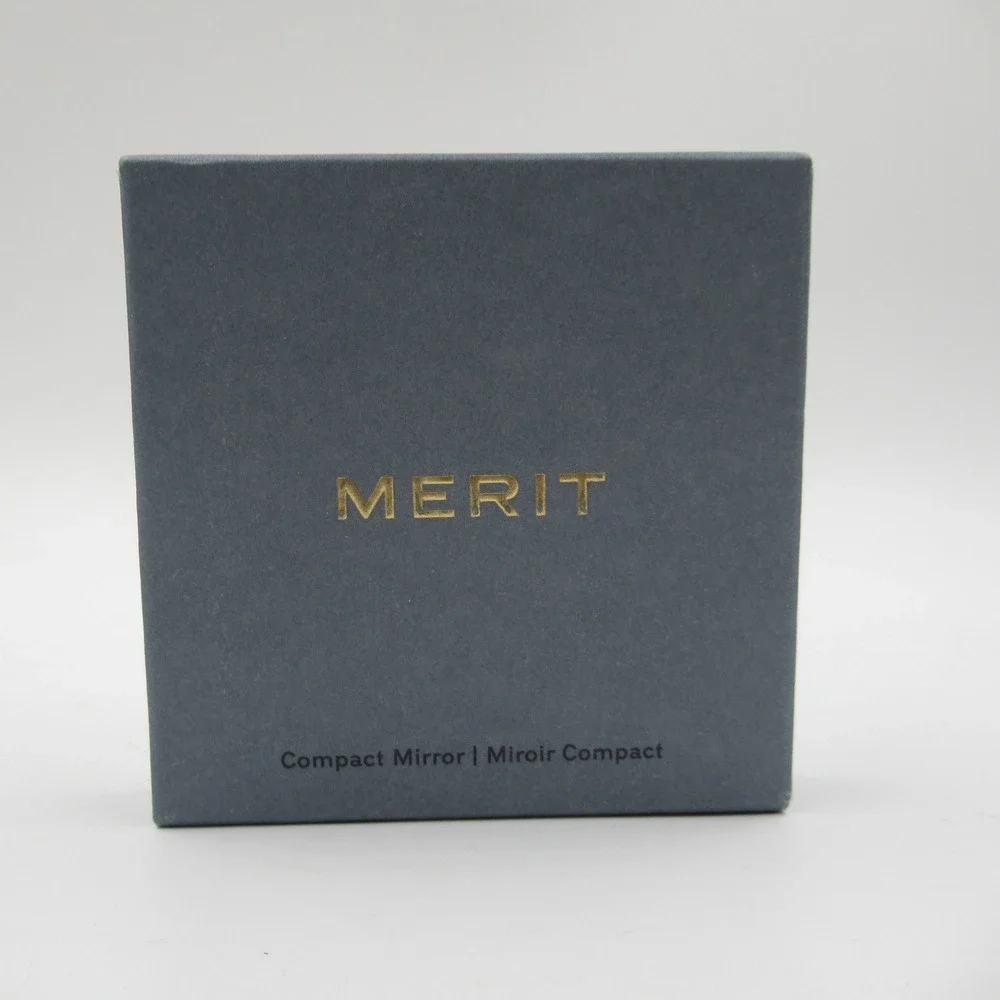 Merit Beauty Limited Edition Compact Mirror Gold Tone Minimalist New in Box